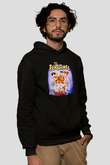 The Flintstones Taş Devri Siyah Unisex Hoodie