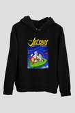 The Jetsons Jetsonlar Siyah Unisex Kapüşonlu Sweatshirt