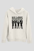 The Killers Beyaz Unisex Kapşonlu Sweatshirt