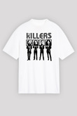 The Killers Beyaz Unisex Oversize Tişört T-Shirt