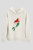 The Little Mermaid Beyaz Unisex Hoodie