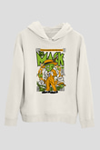 The Mask Baskılı Unisex Beyaz Hoodie