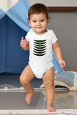 The Matrix Baskılı Beyaz Unisex Bebek Body - Zıbın
