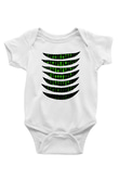 The Matrix Baskılı Beyaz Unisex Bebek Body - Zıbın
