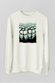 The Matrix Beyaz Unisex Sweatshirt
