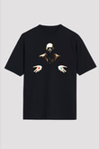 The Matrix Siyah Unisex Oversize Tişört T-Shirt