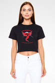 The Offspring Siyah Crop Top Tişört