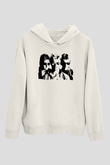 The Police Beyaz Unisex Kapüşonlu Sweatshirt