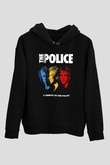 The Police Siyah Unisex Kapüşonlu Sweatshirt