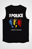 The Police Siyah Unisex Kolsuz Tişört