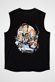 The Real Ghostbusters Hayalet Avcıları Siyah Unisex  Kolsuz Tişört