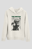 The Smiths Baskılı Beyaz Unisex Kapüşonlu Sweatshirt