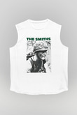 The Smiths Baskılı Beyaz Unisex Kolsuz Tişört - Tshirt