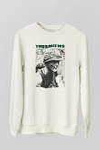 The Smiths Baskılı Beyaz Unisex Sweatshirt