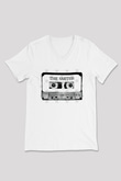 The Smiths Baskılı Beyaz Unisex V Yaka Tişört - Tshirt