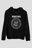 The Smiths Baskılı Unisex Siyah Kapüşonlu Sweatshirt