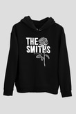 The Smiths Baskılı Unisex Siyah Kapüşonlu Sweatshirt