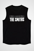 The Smiths Baskılı Unisex Siyah Kolsuz Tişört - Tshirt