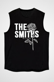 The Smiths Baskılı Unisex Siyah Kolsuz Tişört - Tshirt