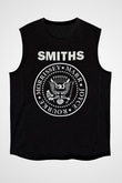 The Smiths Baskılı Unisex Siyah Kolsuz Tişört - Tshirt