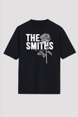The Smiths Baskılı Unisex Siyah Oversize Tişört - Tshirt