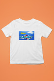 The Smurfs Şirinler Baskılı Beyaz Unisex Çocuk Tişört