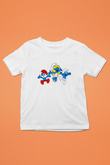 The Smurfs Şirinler Beyaz Unisex  Çocuk Tişört