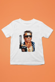 The Terminator Baskılı Beyaz Unisex Çocuk Tişört