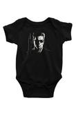 The Terminator Baskılı Siyah Bebek Body - Zıbın