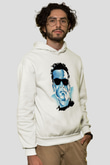 The Terminator Beyaz Unisex Hoodie