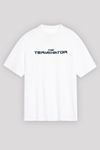 The Terminator Beyaz Unisex Oversize Tişört T-Shirt