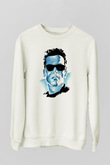 The Terminator Beyaz Unisex Sweatshirt