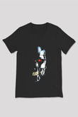 The Terminator Siyah Unisex V Yaka Tişört T-Shirt