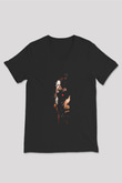The Terminator Siyah Unisex V Yaka Tişört T-Shirt