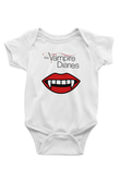 The Vampire Diaries Baskılı Beyaz Unisex Bebek Body - Zıbın