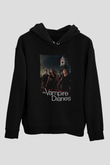 The Vampire Diaries Siyah Unisex Hoodie