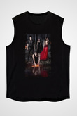 The Vampire Diaries Siyah Unisex Kolsuz Tişört