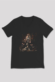 The Vampire Diaries Siyah Unisex V Yaka Tişört