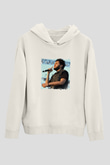 The Weeknd Baskılı Unisex Beyaz Kapüşonlu Sweatshirt