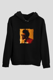 The Weeknd Baskılı Unisex Siyah Hoodie