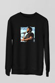 The Weeknd Baskılı Unisex Siyah Sweatshirt