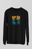 The Weeknd Baskılı Unisex Siyah Sweatshirt