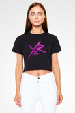 The Young and the Restless Siyah Crop Top Tişört