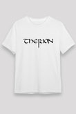 Therion Baskılı Unisex Beyaz Tişört - Tshirt