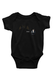 Therion Baskılı Unisex Siyah Bebek Body - Zıbın
