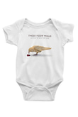 These Four Walls Baskılı Beyaz Unisex Bebek Body - Zıbın