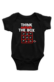 Think Outside Box BaskılıSiyah  Bebek Body - Zıbın