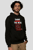 Think Outside BoxSiyah  Unisex Hoodie