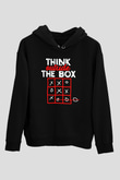 Think Outside BoxSiyah  Unisex Hoodie