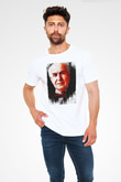 Thomas Alva Edison Baskılı Unisex Beyaz Tişört - Tshirt